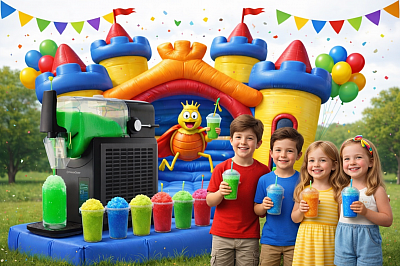 Slushi Maschine mieten Slushi selber machen Kindergeburtstag