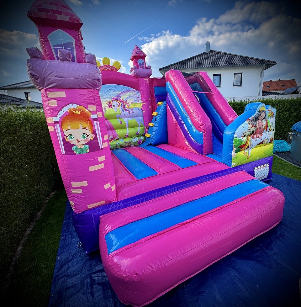 Prinzessin Hüpfburg mieten Spaß hüpfen Verleih
